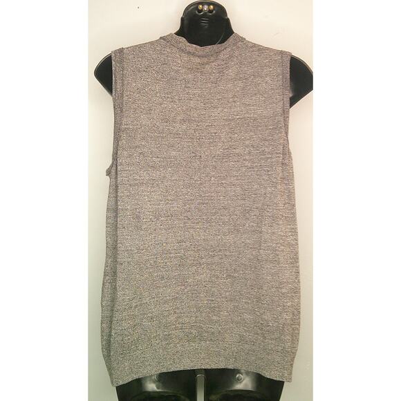 Calvin Klein Sleeveless Knit Vest – Modern Minimalist Appeal Gray Women's XL - Picture 3 of 6